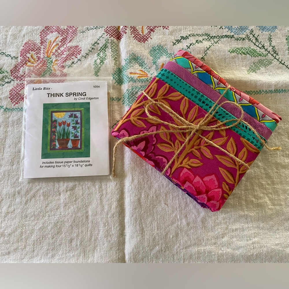 🆕Quilting Pattern & Floral Fabric Bundle🆕